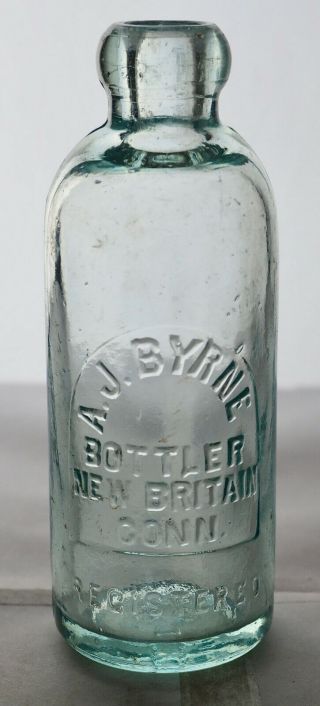 Old Hutch Hutchinson Soda Bottle – A.  J.  Byrne Britain Ct - Ct0114