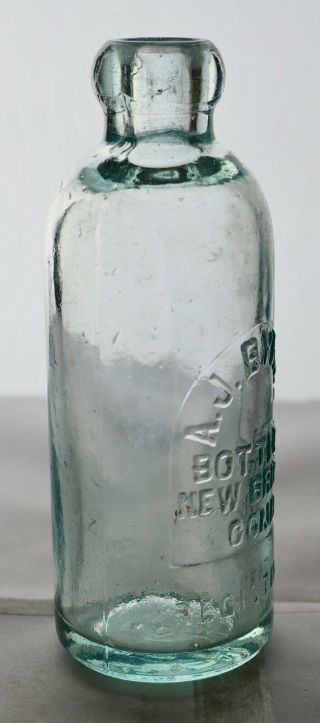 Old Hutch Hutchinson soda bottle – A.  J.  BYRNE Britain CT - CT0114 4