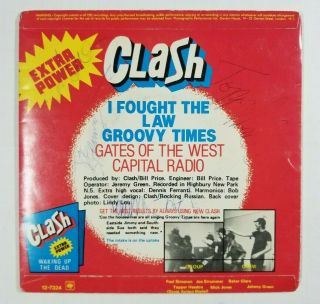 The Clash The Cost Of Living 45 S Cbs 7324 Uk 1979 Vg Signed By All 4 W Inner B6