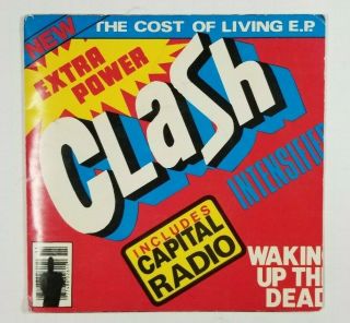 THE CLASH The Cost Of Living 45 S CBS 7324 UK 1979 VG SIGNED BY ALL 4 W INNER B6 2