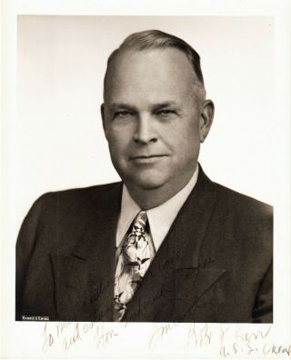 Robert Kerr Oklahoma Senator Inscribes A Photo To His Colleague Maine Sen.  Payne