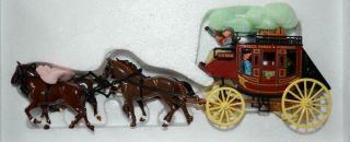 Matchbox Yesteryear - Wild West Wells Fargo Stage Coach & Horses - 1875 Ysh3