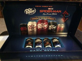 Limited Edition Dark Berry Dr Pepper Spider Man Sales Kit Rare