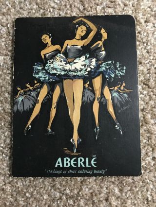 Aberle Small Painted Sign 7x5.  5 Inches Stockings Of Sheer Enduring Beauty