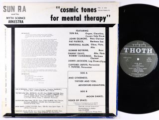 Sun Ra & His Myth Science Arkestra - Cosmic Tones For Mental Therapy LP - Thoth 2