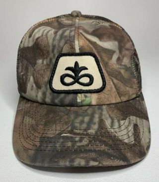 Vtg K - Products Pioneer Seed Camo Mesh Trucker Hat Usa