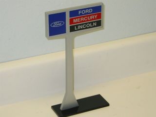 Advertising Ford Mercury Lincoln Car Dealership Desk Top Sign,  2