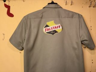 Falstaff Beer Delivery Guy Work Shirt Dickies Large 