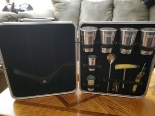 Vintage The Portable Pub By Londonaire Travel Bar Case With Key