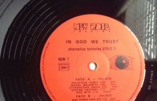 Dead Kennedys Rare French First Press Vinyl In God We Trust 7,  VIRUS 3 5