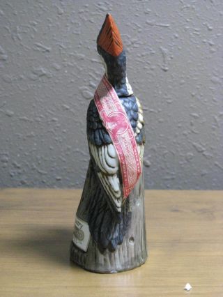 SKI COUNTRY IVORY BILLED WOODPECKER MINI SIZE DECANTER FOSS CO 3