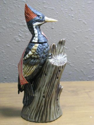 SKI COUNTRY IVORY BILLED WOODPECKER MINI SIZE DECANTER FOSS CO 4