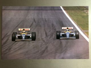1994 Alan Prost & Damon Hill’s Williams F1 Race Car Print,  Picture,  Poster,  Rare