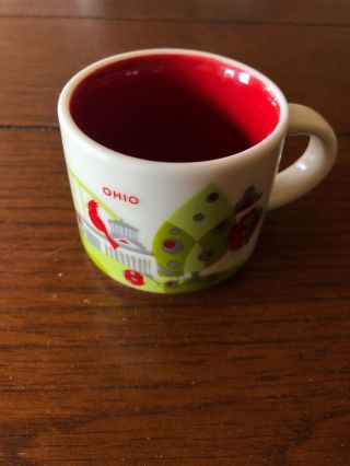 Ohio Starbucks Coffee You Are Here Mini Mug Christmas Ornament 2oz 2018
