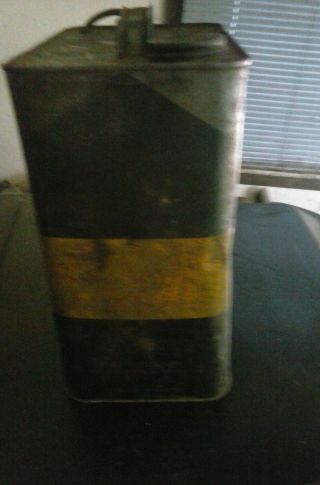 Rare Vintage Sunoco Mercury Motor Oil Can Empty 2 Gallon Sun Oil Company 5