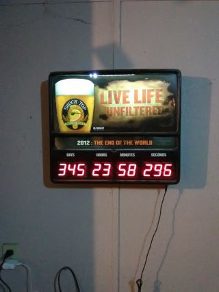 Shock Top beer sign end of the world 2012 countdown 2
