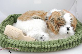 Shih Tzu Perfect Petzzz Life Like Stuffed Animal Breathing Dog