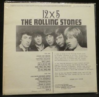 The Rolling Stones.  12 X 5 2