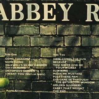 THE BEATLES ' Abbey Road ' Vinyl LP Apple Records 1969 Album SU120028 5