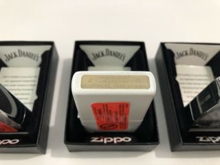 Brand Zippo Lighter - Jack Daniels - Black and White Bottle Design 4