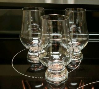 Set Of 3 The Glencairn Whiskey Glass Crystal Glasses Shot Cordial