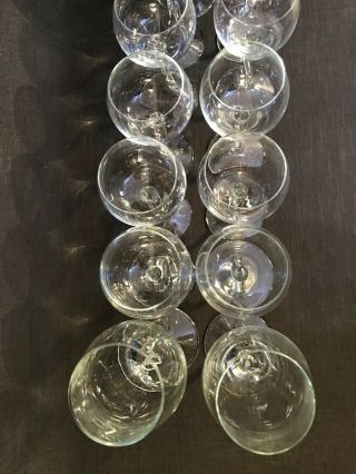 Set of 14 Twisted Bent Z Stem Wine Glasses 5