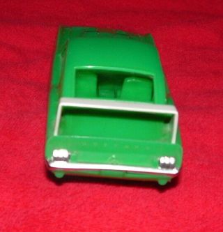 Rare Processed Plastics Toy 1970 Mustang Mach 1 Cobra Green Body White Wing 4