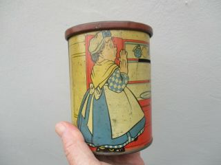 An Antique Old Mother Hubbard Tin Plate Money Box Tin c1900 3