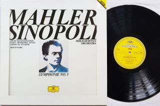 Giuseppe Sinopoli: Mahler - Symphony No 5 / Dgg Digital 2 Lp Box