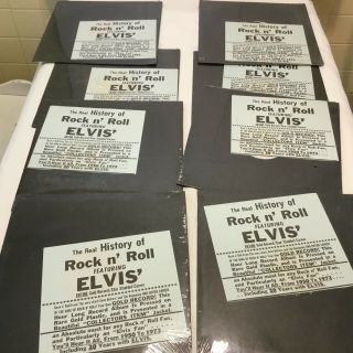 8 Vintage Vinyl Record Albums The Real History Of Rock N Roll 1950 - 1973 Elvis