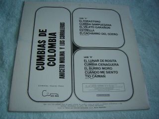 Aniceto Molina y Los Corraleros - Cumbias de Colombia LP Guitarra cheesecake 2