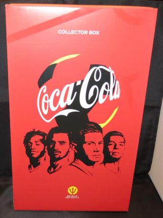 Coca - Cola Box 8 Cans World Cup Soccer 2018 Belgium Red Devils
