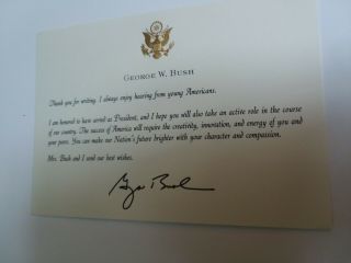 President George W.  Bush Signed Typed Letter Rare