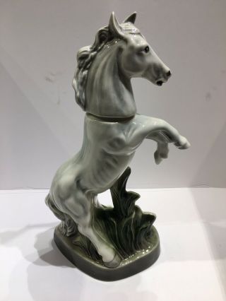 Vintage Jim Beam Decanter Black Horse Beams Trophy 1967 Regal China Rare Grey