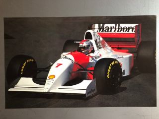 1994 Michael Andretti’s Marlboro Mclaren Formula 1 Print,  Picture,  Poster,  Rare