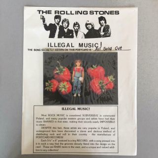 The Rolling Stones Polish Picture Postcard 2 - With Special Insert