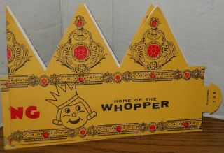 Vintage 1950 - 60 ' s Burger King Crown 