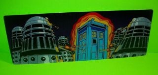 Doctor Who Daleks & Tardis Pinball Machine Large Promo Plastic Bally Nos 1992
