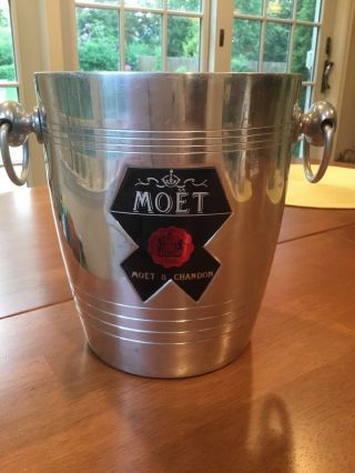 Moet & Chandon Argit Made In France Aluminum Ice Bucket Champagne Bottle Cooler