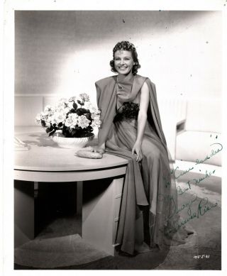 Actress Florence Rice,  Rare Signed Vintage Studio Photo.