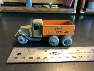Tootsie Toy 0804 Mack Coal Truck City Fuel Company Dual Axle Orange/green