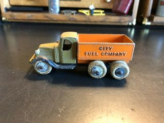 Tootsie Toy 0804 Mack Coal Truck City Fuel Company Dual Axle Orange/Green 2