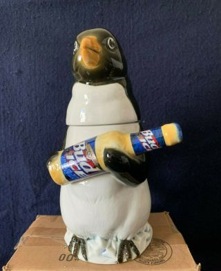 Bud Ice Penguin Stein 3339 Lidded