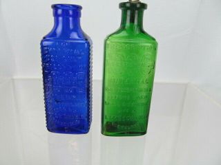 Reese Chem Co/1000 Cleveland.  Ohio,  Green Druggist Bottle