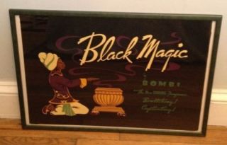 Black Magic Perfume By Bombi Framed Ad Poster