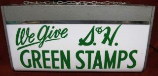 Lighted S&h Green Stamp Sign