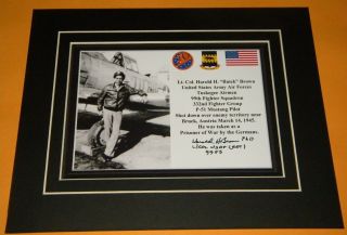 Tuskegee Airmen Lt.  Col.  Harold Brown 99th Fighter Squadron 332nd Fighter Group