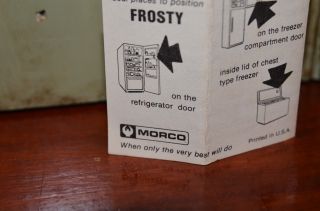 Vintage Morco Frosty Advertising Thermometer Nester Refrigeration Reading,  PA 3