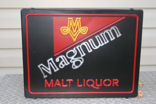 Vintage Magnum Malt Liquor Pub Bar Tavern Electric Sign