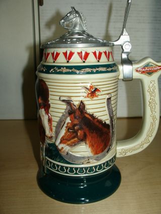 NIP The Anheuser - Busch Born To Greatness 2000 Stein CB14 Signed/Dated 01855 8